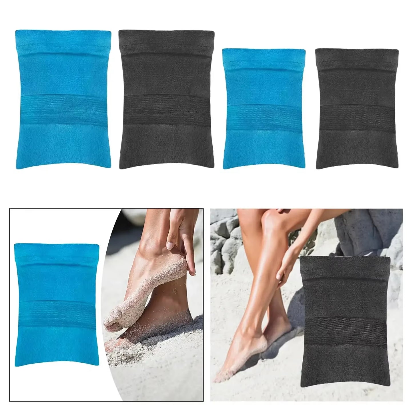 Sand Remover for Beach Beach Sand Cleaner, Sand Removal Bag, Sand Wipe off Mitten for Recreation